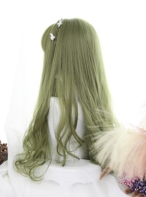 Green Big Wavy Long Hair Lolita Wig