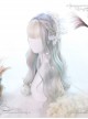 Auroral Color Long Curly Hair Lolita Wig