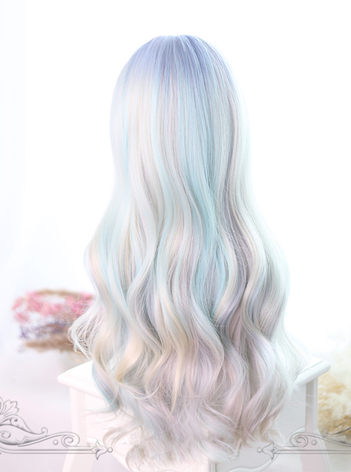 Auroral Color Long Curly Hair Lolita Wig