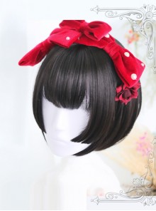 Hime Cut Short Straight Hair Lolita Wig