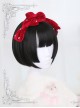 Hime Cut Short Straight Hair Lolita Wig