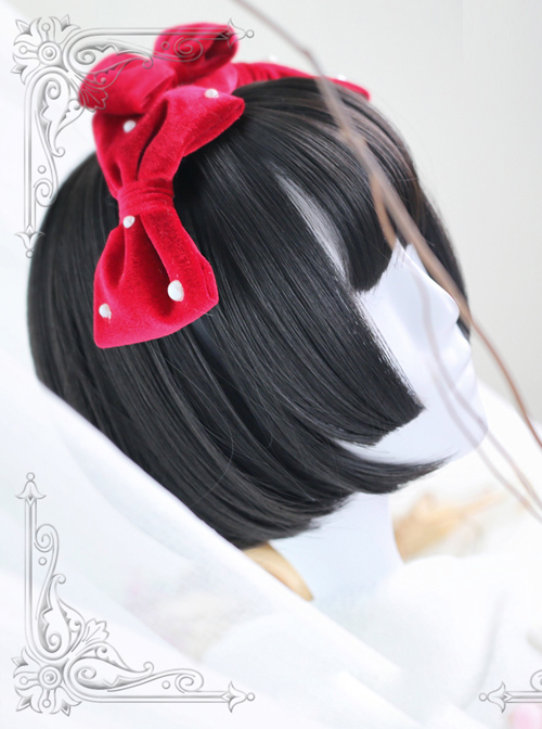 Hime Cut Short Straight Hair Lolita Wig