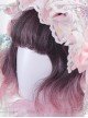 Harajuku Pink Gradual Change Short Curly Hair Lolita Wig