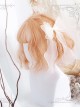 Air-bangs Orange Short Curly Hair Lolita Wig