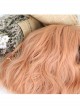 Air-bangs Orange Short Curly Hair Lolita Wig