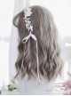 Air-bangs Gray Water Wave Curly Lolita Wig