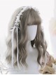 Air-bangs Gray Water Wave Curly Lolita Wig