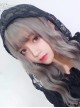 Air-bangs Gray Water Wave Curly Lolita Wig