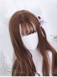 Air-bangs Big Curly Long Hair Brown Lolita Wig