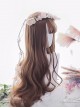 Air-bangs Big Curly Long Hair Brown Lolita Wig