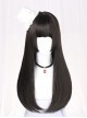 Hime Cut Long Straight Hair Lolita Black Wig