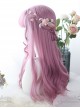 Pink Micro Curly Long Hair Lolita Wigs