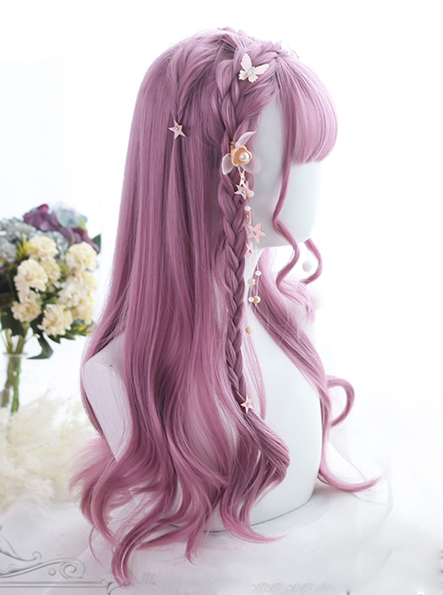 Pink Micro Curly Long Hair Lolita Wigs