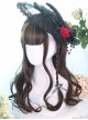 Brown Hair Bangs Long Curly Hair Classic Lolita Wigs