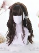 Chocolate Color Large Wave Curly Long Hair Lolita Wigs