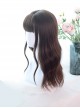 Chocolate Color Large Wave Curly Long Hair Lolita Wigs