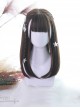 Three Colors Natural Hair-tail Medium Long Straight Hair Classic Lolita Wigs