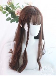 Rose And Flower Thorn Series Brown Long Curly Hair Lolita Wigs