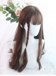 Rose And Flower Thorn Series Brown Long Curly Hair Lolita Wigs