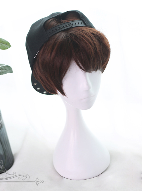 Rose And Flower Thorn Series Brown Short Wavy Hair Lolita Wigs