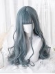 Gray-blue Elegant Long Curly Hair Lolita Wigs