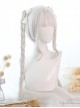 Dual Horsetail Moonlight-stone White Mixing Color Classic Lolita Wigs