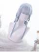 Light Blue Mixing Color Long Straight Hair Classic Lolita Wigs