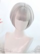 Gray Dual Horsetail Elegance Curly Hair Classic Lolita Wigs
