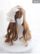 Brown Or Black Medium Length Curly Hair Lolita Wigs