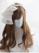 Brown Or Black Medium Length Curly Hair Lolita Wigs