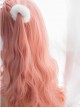 Flamingo Series Air bangs Medium Long Curly Hair Pink Lolita Wigs