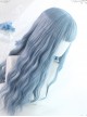 Mermaid's Tears Series Long Curly Hair Lolita Blue Wigs