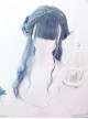 Mermaid's Tears Series Long Curly Hair Lolita Blue-purple Gradient Wigs