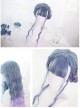 Mermaid's Tears Series Long Curly Hair Lolita Blue-purple Gradient Wigs