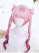 Small Butterfly Series Lolita Dual Horsetail Pink Gradient Wigs