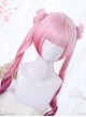 Small Butterfly Series Lolita Dual Horsetail Pink Gradient Wigs