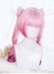 Small Butterfly Series Lolita Dual Horsetail Pink Gradient Wigs