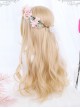 Light Golden Daily Long Curly Hair Lolita Wigs