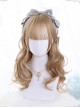 Brown Or Black Medium Length Curly Hair Classic Lolita Wigs