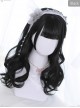 Brown Or Black Medium Length Curly Hair Classic Lolita Wigs