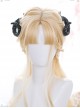 Personality bangs Golden Long Curly Hair Lolita Wigs