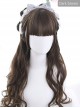 Air bangs Hime Cut Long Curly Hair Lolita Wigs