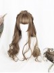 Air bangs Hime Cut Long Curly Hair Lolita Wigs