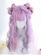 Purple Layered Gradient Middle Long Curly Hair Lolita Wig