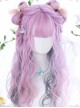 Purple Layered Gradient Middle Long Curly Hair Lolita Wig