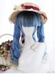 Blue Ancient Rome Series Rome Curly Hair-tail Gradient Lolita Wigs