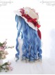 Blue Ancient Rome Series Rome Curly Hair-tail Gradient Lolita Wigs