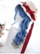 Blue Ancient Rome Series Rome Curly Hair-tail Gradient Lolita Wigs