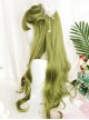 Green Air-bangs Long Curly Hair Classic Lolita Wigs