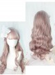 Big Wavy Long Curly Hair Cute Pink Lolita Wigs